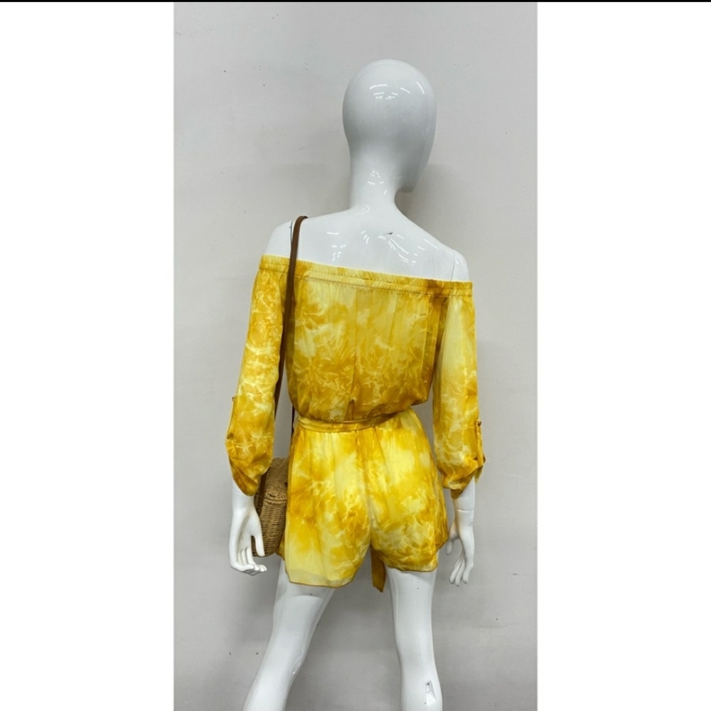 🆕️ Yellow Tie Dye Romper - Picture 3 of 3